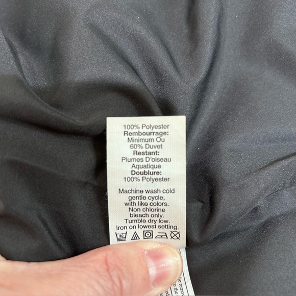 J Crew Quilted Zip Up Vest Pockets Black Cream Chevron Print Women’s XXS - Picture 10 of 11